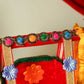 Elegant Red and Gold Krishan Jhula