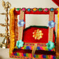 Elegant Red and Gold Krishan Jhula