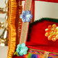 Elegant Red and Gold Krishan Jhula