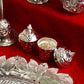 Elegant Silver Pooja Thali Set