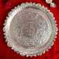 Elegant Silver Pooja Thali Set