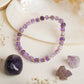 Amethyst Cube Healing Crystal Bracelet