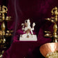 Powerful Shiva Gold Plated Marble Idol