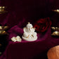 Cute Mini Ganesha Gold Plated Marble Idol