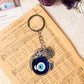 Elephant Trunk Evil Eye Keychain