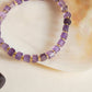 Amethyst Cube Healing Crystal Bracelet