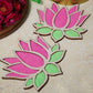 DIY Lotus Pattern Rangoli Design Stencil 4" (Set of 2)