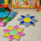 DIY Flower Pattern Rangoli Design Stencil 4" (Set of 2)