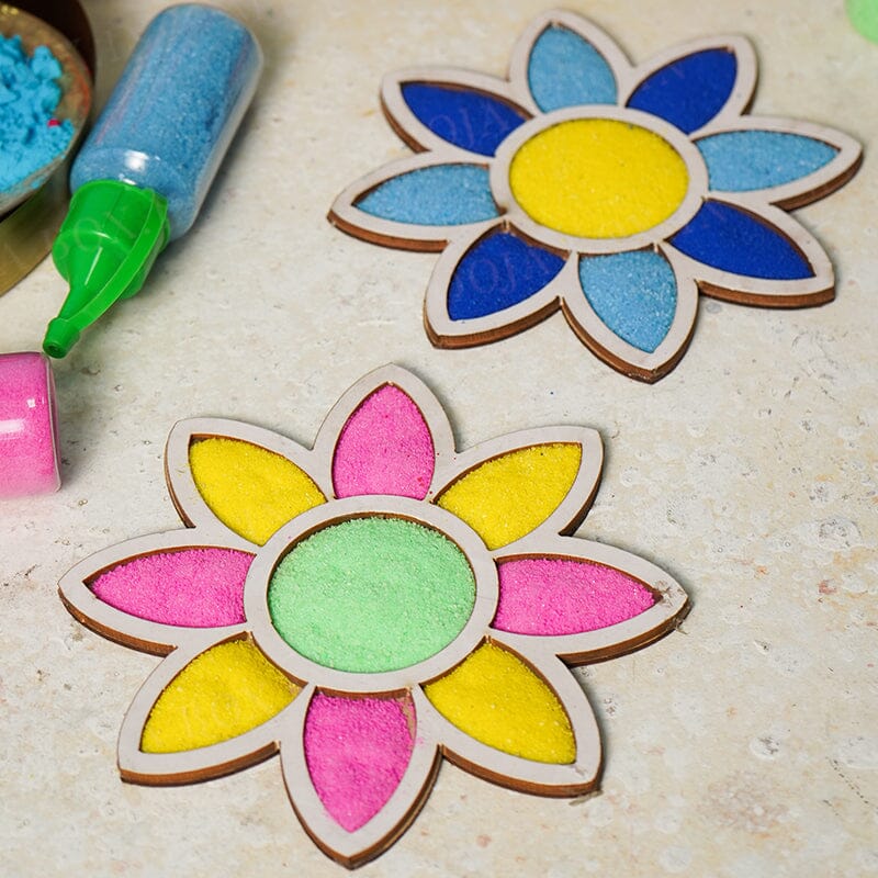 DIY Flower Pattern Rangoli Design Stencil 6