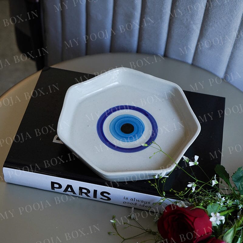 Elegant Evil Eye Dessert Plate