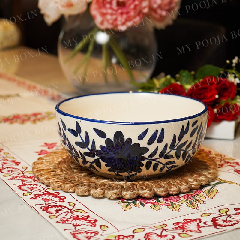 Hand Painted Ceramic Serving Bowl