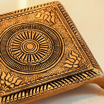 Handcrafted Mini Brass Chowki