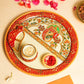 Ganesha Round Marble Pooja Thali 9"