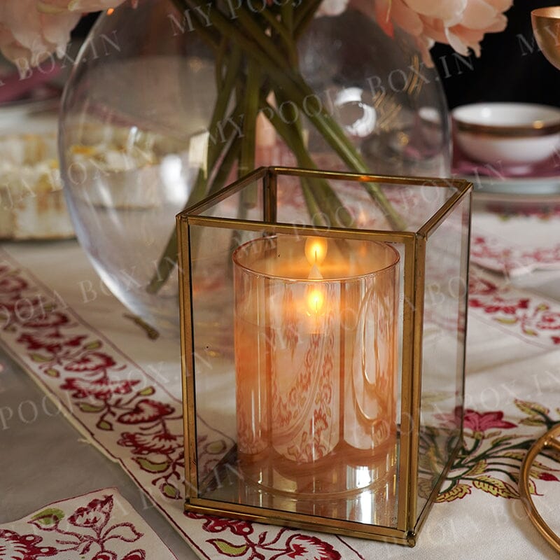 Glass Candle Holder