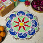 DIY Lily Pattern Rangoli Design Stencil 12"