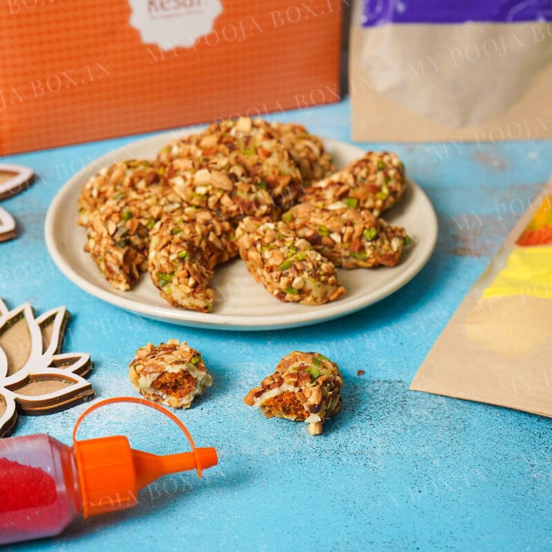 Dry Fruit Gujiya 10 Pcs Sweet Box