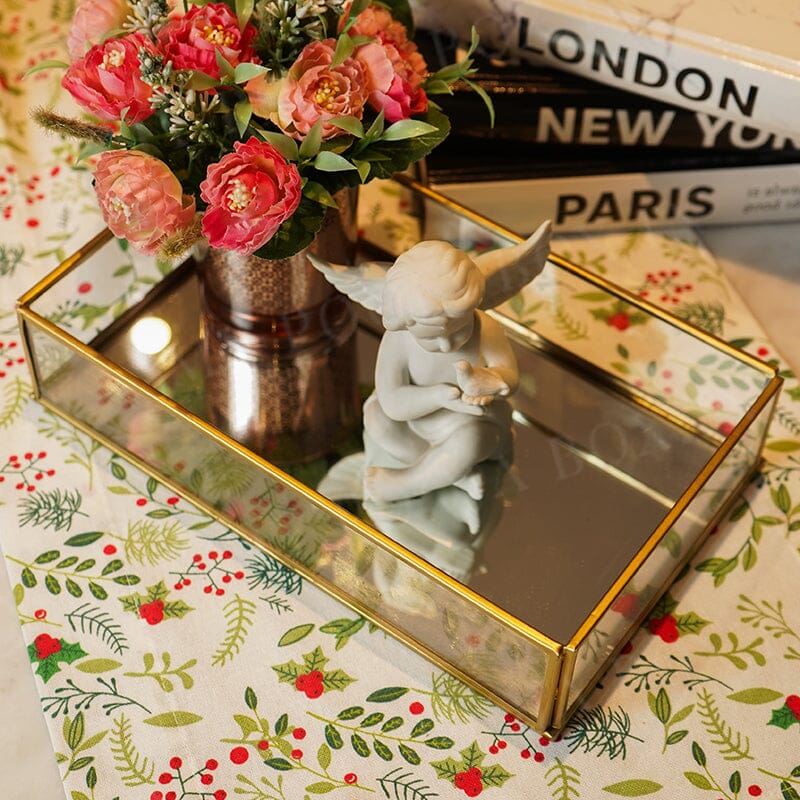 Rectangle Glass Decorative Tray