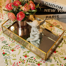 Rectangle Glass Decorative Tray