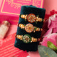 Stunning Round Kundan Rakhi Set of 3