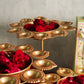 Aesthetic Floral Diya Urli With Stand Collection Gift Box