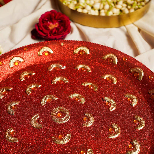 Glimmering Pooja Thali