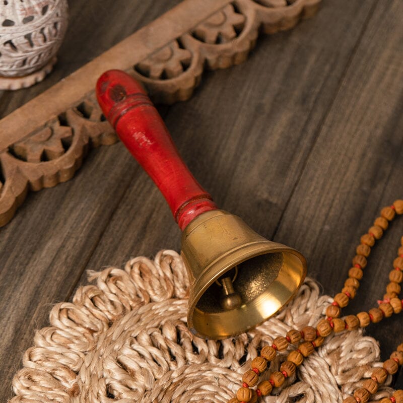 Brass & Wooden Pooja Bell