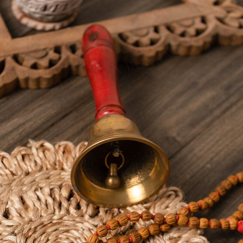 Brass & Wooden Pooja Bell
