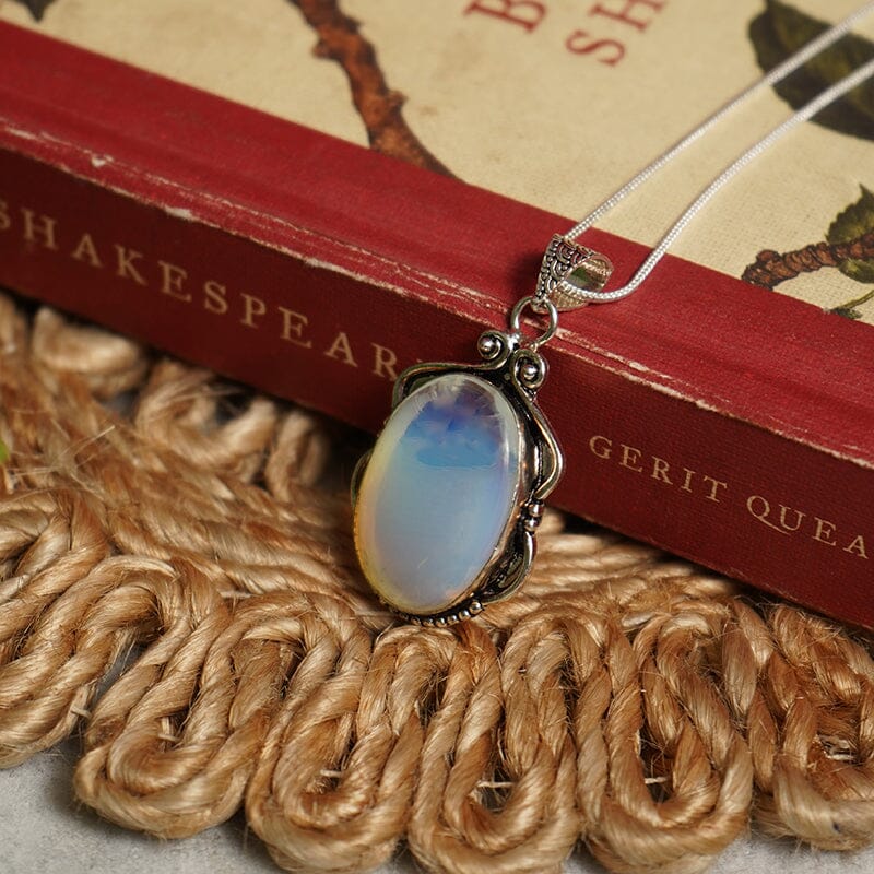 Natural Opal Pendant Necklace