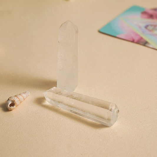 Clear Quartz Tower/Pencil (Set of 2) | The Universal Crystal