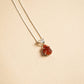 Sterling Silver Carnelian Crystal Pendant