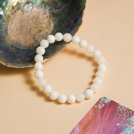 White Agate Bracelet | Stone of Balance