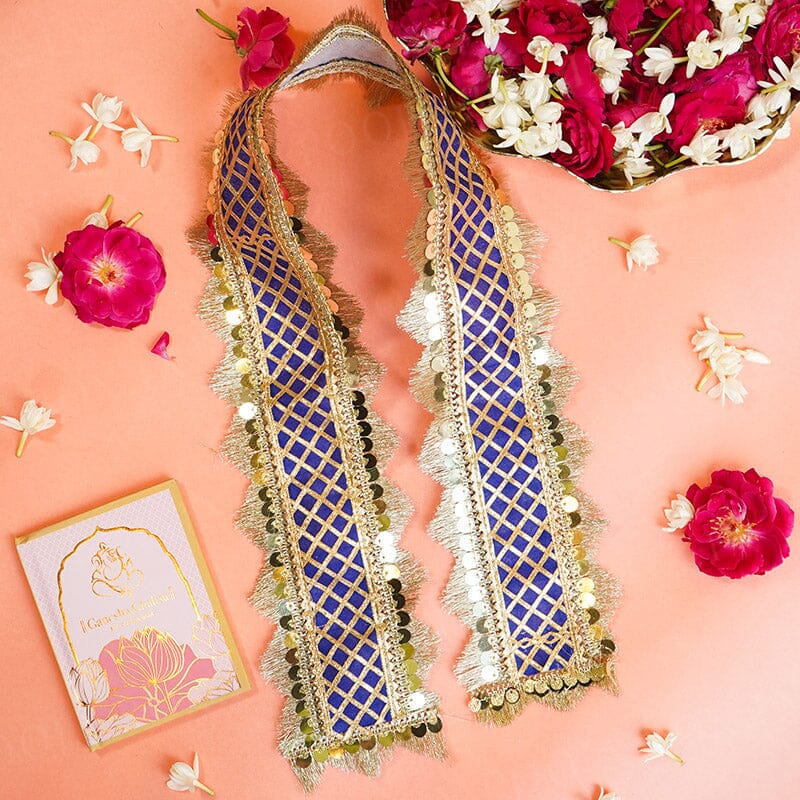 80CM Elegant Royal Blue Patka/Dupatta