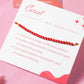 Coral Healing Crystal Rakhi
