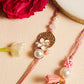 Floral Pink Bhaiya Bhabhi Set