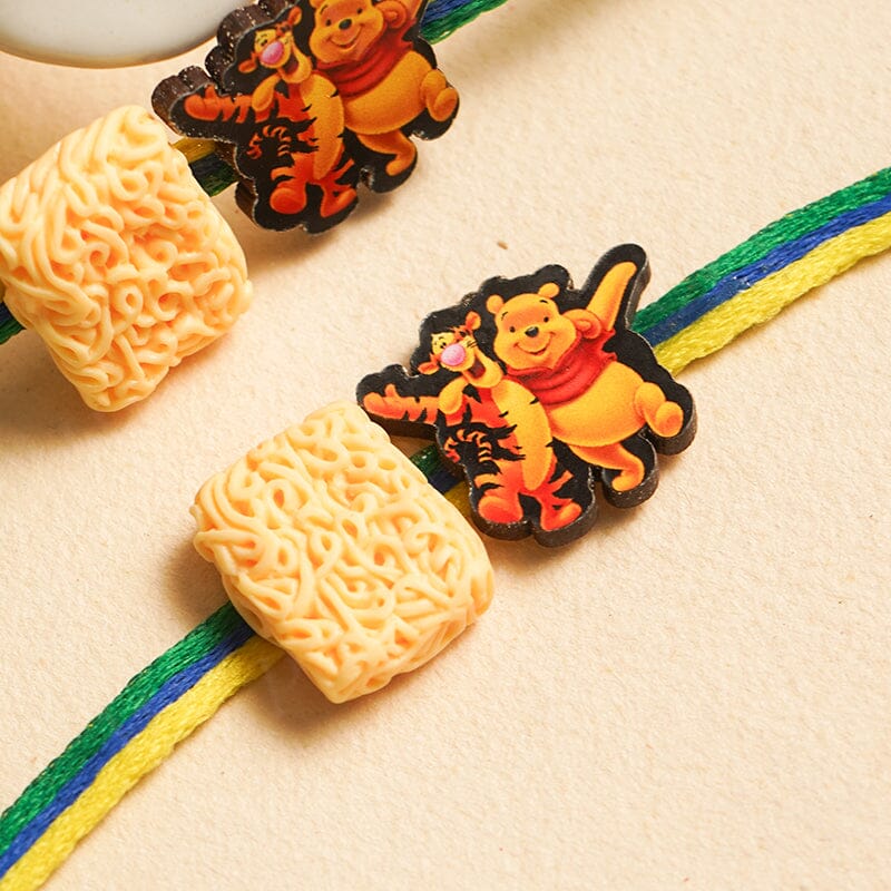 Pooh And Tiger Quirky Rakhi (Set of 2)