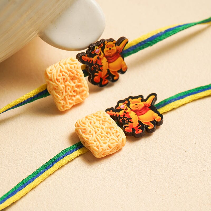 Pooh And Tiger Quirky Rakhi (Set of 2)