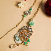 Glittering Bhaiya Bhabhi Rakhi Set