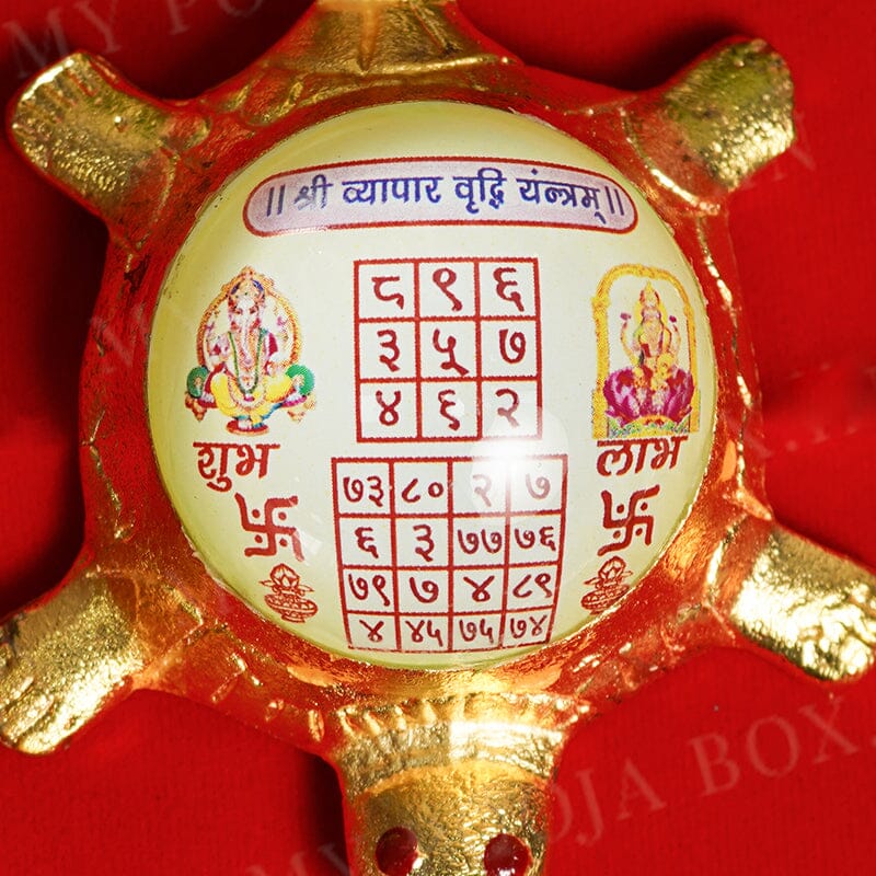 Framed Tortoise Shri Vyapar Vriddhi Yantra