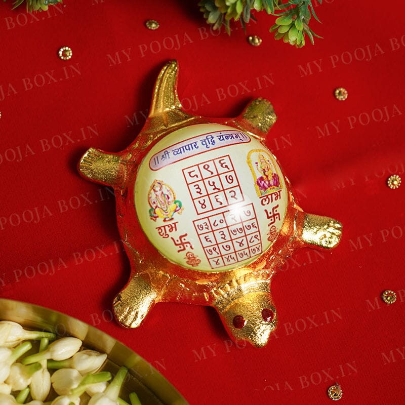 Framed Tortoise Shri Vyapar Vriddhi Yantra