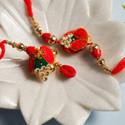 Embroidered Handcrafted Bhaiya Bhabhi Rakhi Lumba