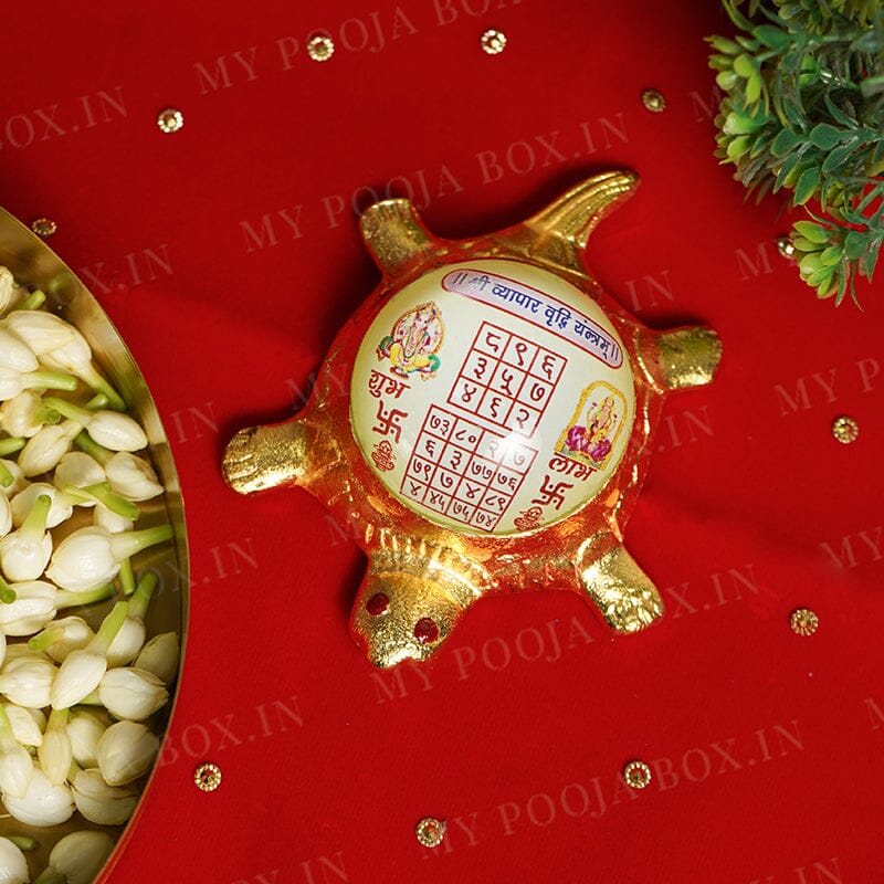 Framed Tortoise Shri Vyapar Vriddhi Yantra