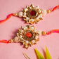 Chic Embroided Gota Patti Rakhi Set of 2