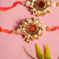 Chic Embroided Gota Patti Rakhi Set of 2