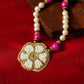 Adjustable Pink And White Beads Garland