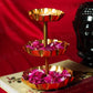 Elegant Gold Three-Tier With Urli