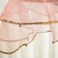 Pastel Pink Gota Patti Thali Cover