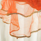 Orange Gota Patti Thali Cover