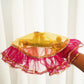 Charming Yellow & Pink Thali Cover