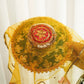 Charming Yellow Pink Thali Cover