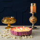 Pink and Gold Candle Urli 9"